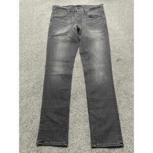 John Varvatos Wight Jeans Mens 34 Straight Leg Made in USA Button Fly Denim